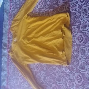 Yellow 3/4 length sleeve